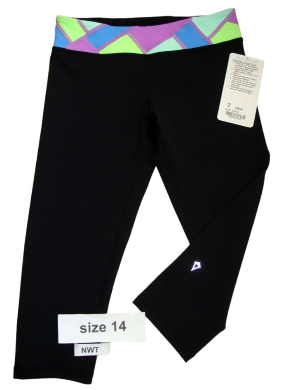 Ivivva Girl by Lululemon 🍋Rhythmic Crop black size 14